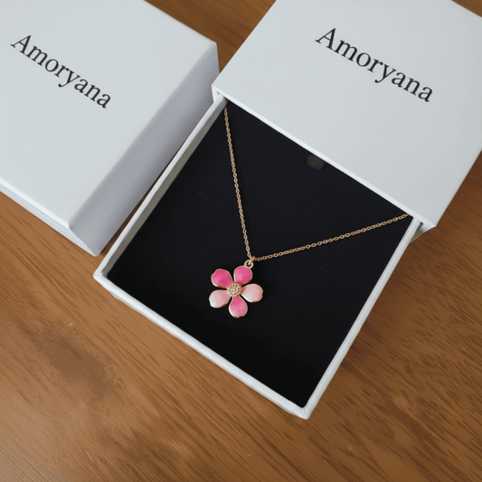 Pink Flower necklace